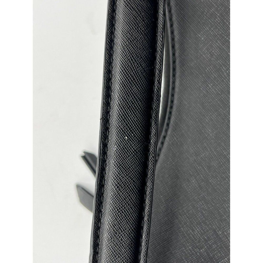 Nine West Black Purse Shoulder Double Zipper Organizer Bag - Picture 4 of 6